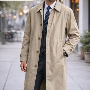 Botany‎ 500 Vintage All-Weather Trench Coat | Men’s 38S | Beige | Classic